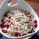 Farro and Pomegranate salad with lemon vinaigrette