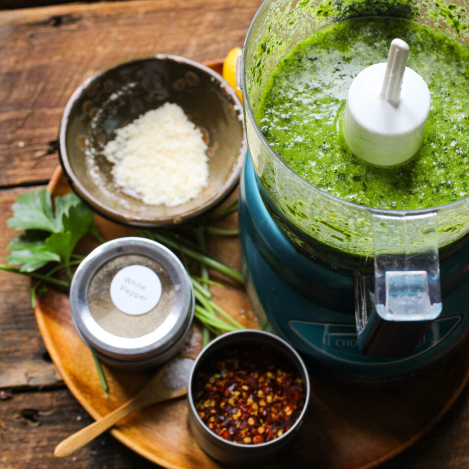 Basil and parsley pesto