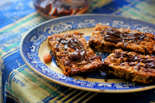 Chocolate, Almond and Goji Berry Bars