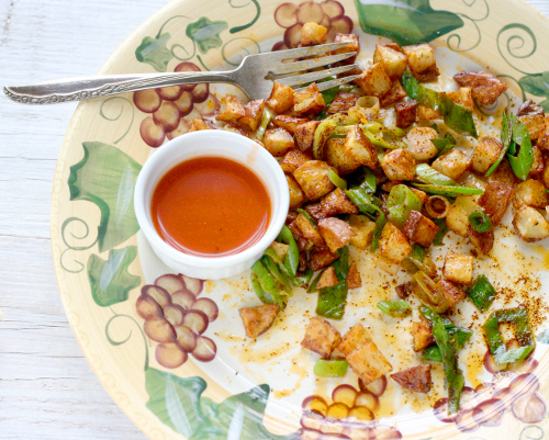 Spicy Farmers Market Homefries and Scallions