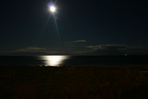 Maine Beach Moon