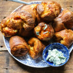 Double batch cheddar and dill popovers