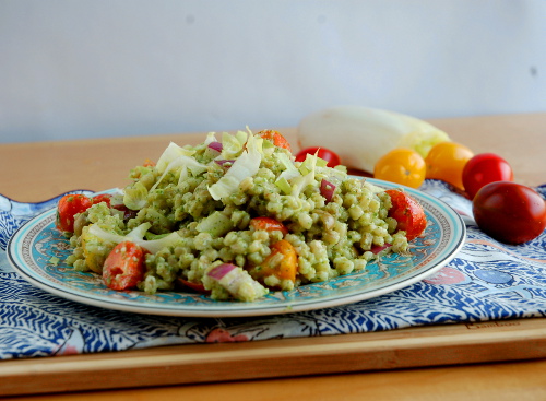 Barley and Endive Salad with Parsley Pesto
