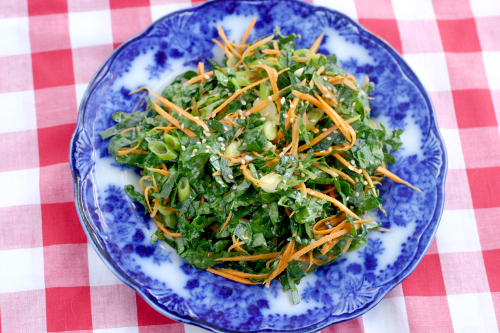 Spicy Sesame Kale Slaw