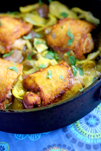 Turmeric and Lemon Artichoke Chicken