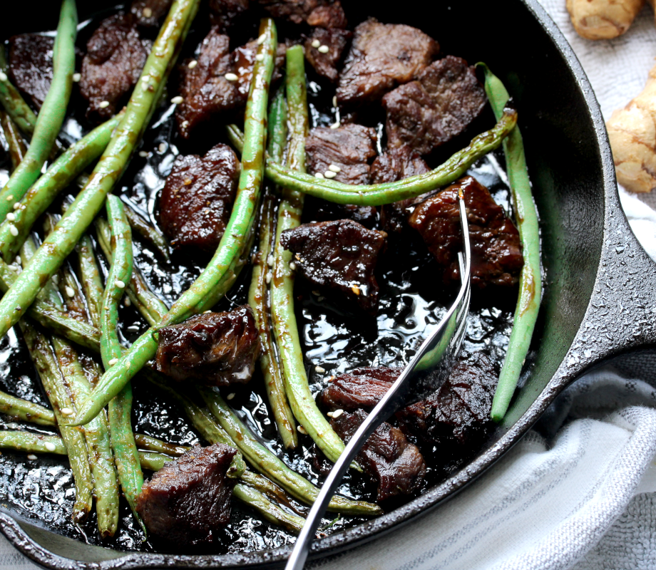 Sesame ginger beef stir fry
