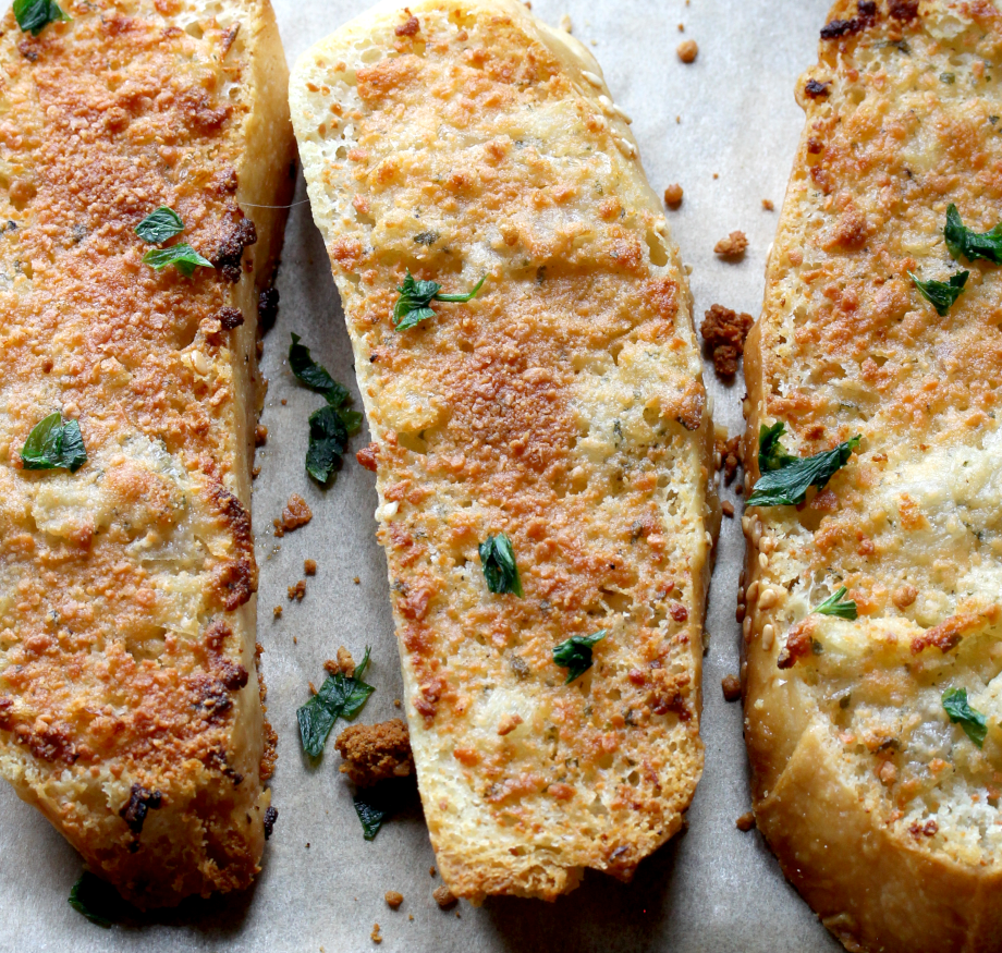 Freezer shallot and parmesan bread