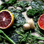 Blood orange ginger broccolini