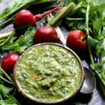 Radish greens chimichurri