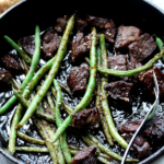 Sesame ginger beef stir fry