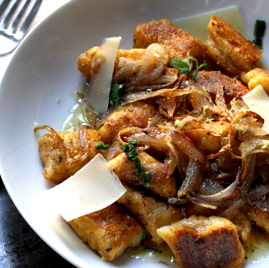 Pumpkin Gnocchi with Browned Shallot Butter